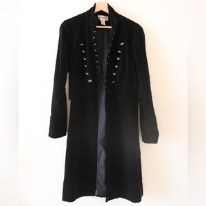 Newport News , size 6 black below the knee coat